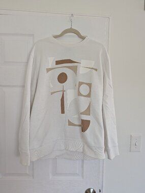 Express White Crewneck Sweater